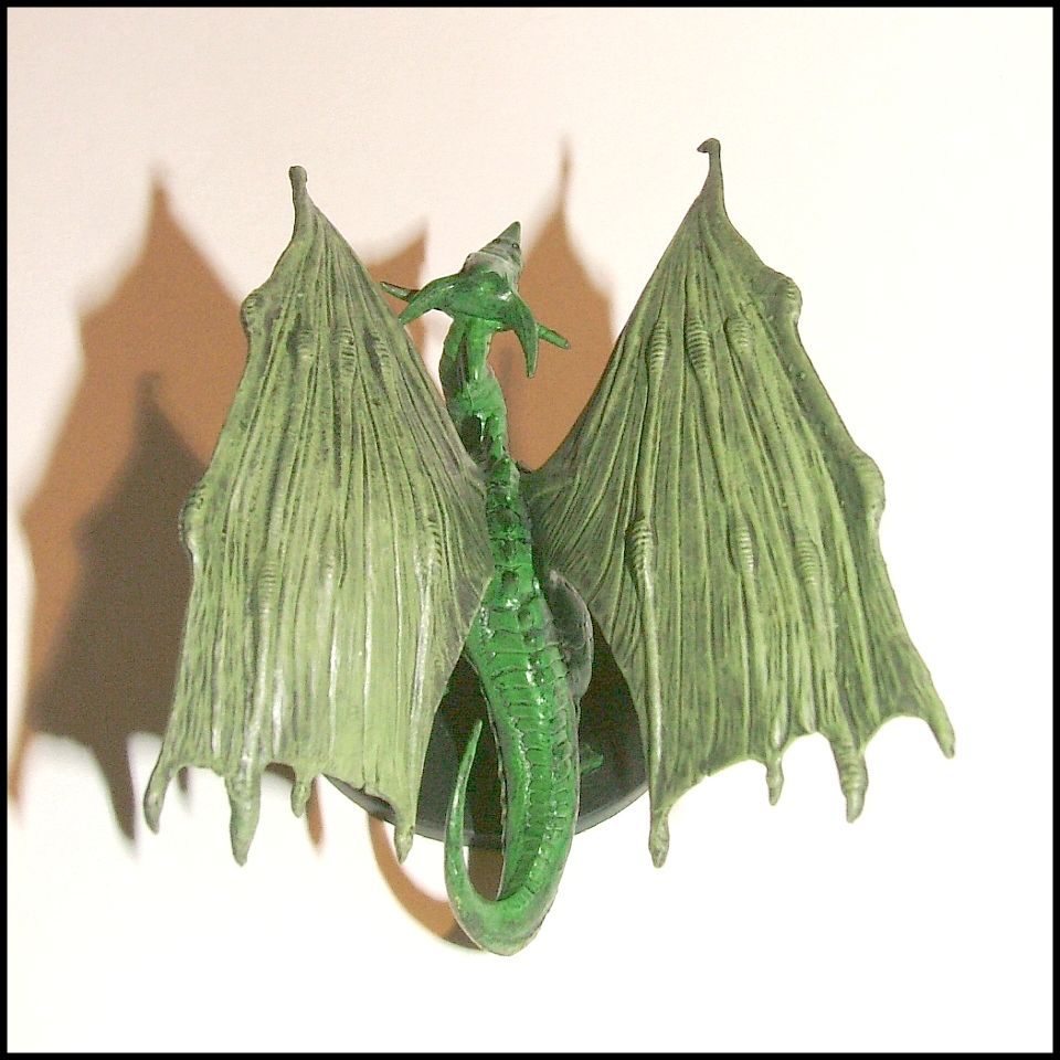 d&d young green dragon miniature